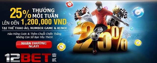 12Bet được đánh giá là một nhà cái uy tín trên thị trường quốc tế